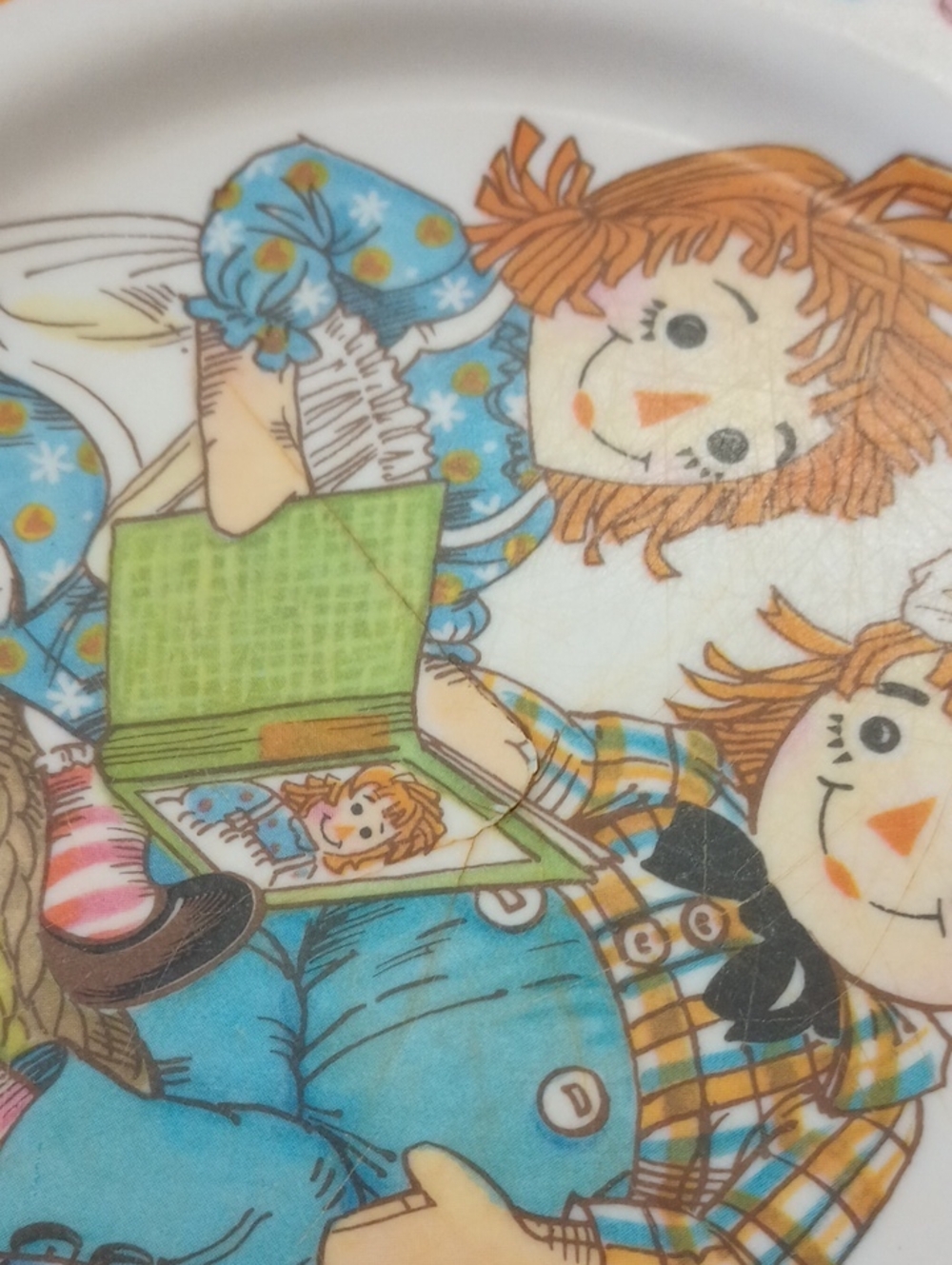VTG 1969 Raggedy Ann & Andy Oneida Deluxe Melamine Dish Set 3119 3258 3243 - Picture 14 of 15